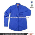 100%Cotton Casual blue Uniform suit Shirt for men
